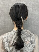 プルクラギンザ(PulchraGINZA)&nbsp;編みおろし/編み込み/ゆるふわ/ヘアセット/結婚式