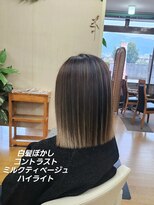 シャルシェ(Chercher)&nbsp;白髪ぼかし★コントラストミルクティベージュハイライト