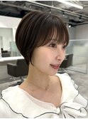 【丸みが可愛い】コンパクトショートボブ