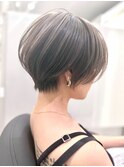 ひし形ショートボブ/ミニマルボブ/シャギーボブ
