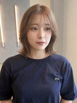 シダ(sida SAIIN) ミルクティーベージュ×外はねボブ!