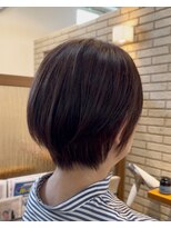 ハピネスフィール 宇治店(Happiness FEEL)&nbsp;白髪ぼかしカラー耳掛けミセスショートナチュラルショート