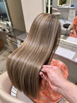 アース 渋谷店(HAIR&MAKE EARTH)&nbsp;渋谷縮毛矯正｜ハイトーン艶髪ロング