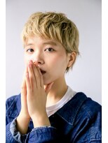 ヴェルダ 池袋店(verda)&nbsp;デザインカラー×サンドベージュショート◎