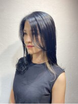 エイム ヘア デザイン 町田店(eim hair design) イヤリングカラー×黒髪アッシュ×キャラメルベージュ