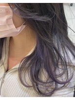 ピンクラベンダーインナーカラー