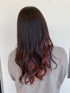 アプリバイリアン 浦和2号店(appri by Rien) インナーカラー/ピンク/かきあげ[浦和/浦和駅]