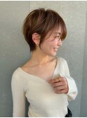グランマッシュ/細めハイライト/ショート/白髪ぼかし/前髪/大宮