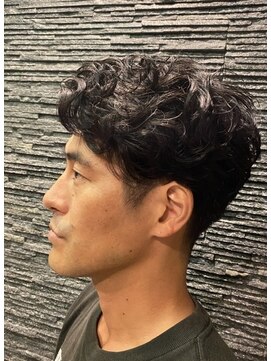 プレミアムバーバー 赤坂店(PREMIUM BARBER produce by HIRO GINZA) ナチュラルパーマスタイル【ヒロ銀座】赤坂/バーバー/パーマ