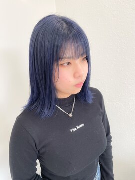 ラシク(racic) 【racic】ブルーカラー×韓国風ダブルカラー10代20代30代