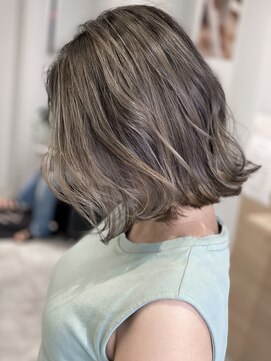 アヴァンス 京橋店(AVANCE) 透明感のあるエアータッチバレイヤージュ×ボブ