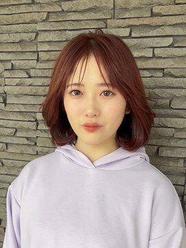 ハイバレーヘアーメゾン(HIGH VALLEY HAIRMAISON) タッセルボブ　ピンク　ラベンダー　ショートボブ　外ハネボブ