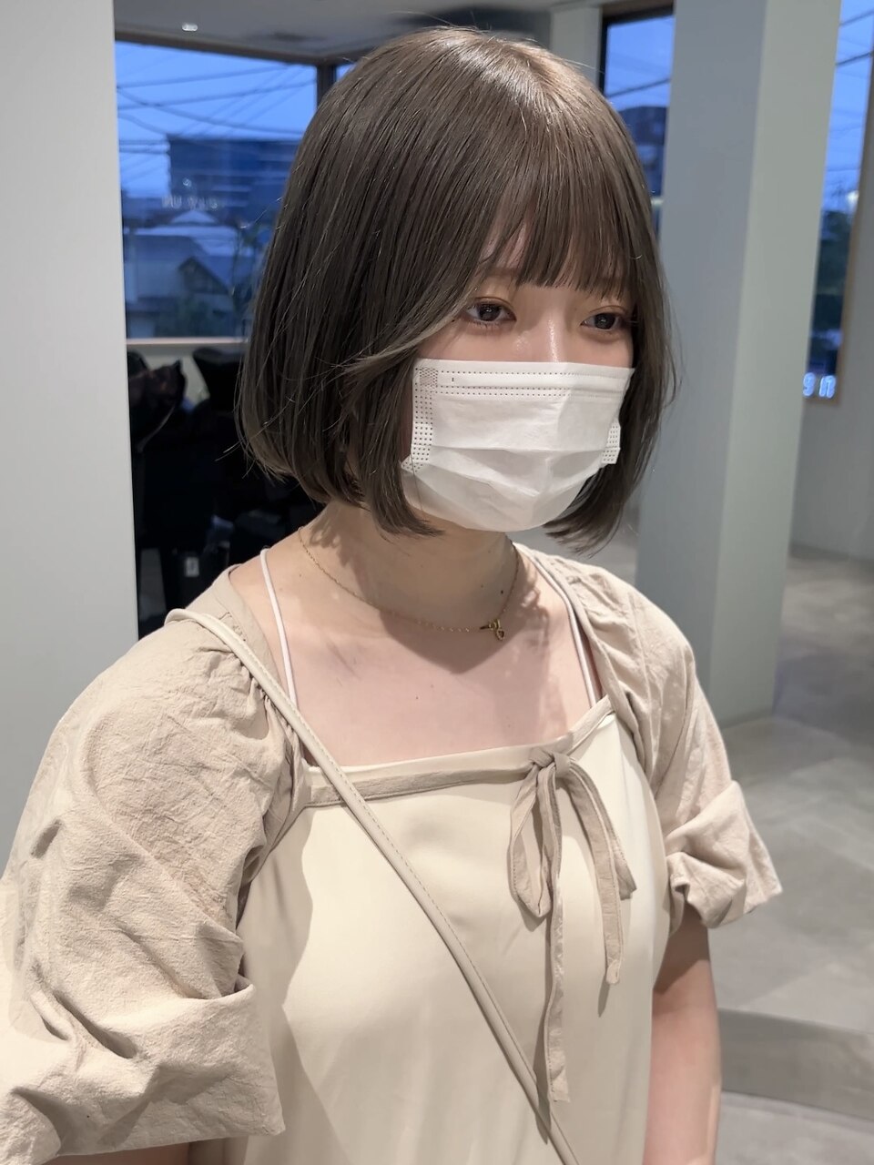 ケリー ミニボブ 綺麗なカットラインのミニボブ / ストレートアイロンで決まる