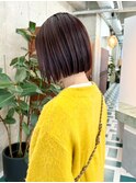 アゴボブ×ブラウンレッド
