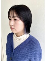イタクラ 赤道店 (ITAKURA) 切りっぱなしボブ×インナーカラー×シースルーバング