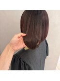 【&ONE 自由が丘】くすみピンク×ミニボブ