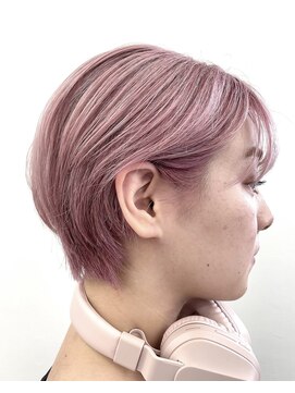 ヒール 銀座(heel) 大人可愛いひし形ハンサムショートボブ前下がり