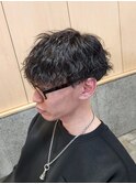 刈り上げショートマッシュツイストスパイラルパーマ