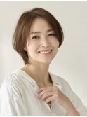 ひし形ふんわりボブ