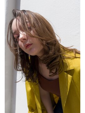 グレイス ヘアドレッシング 鷹匠(grace hair dressing) 大人レイヤー×レモンベージュ