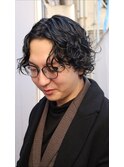 [men's]大人スパイラルパーマ/ツーブロック/シースルーバング/柏
