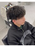 マッシュ波巻きスパイラルパーマ