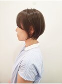 ショートボブ/アッシュベージュ/30代40代50代