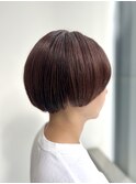 マッシュショートとブルーバイオレット