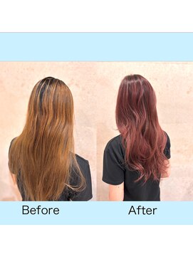 ピンク×デザインカラー