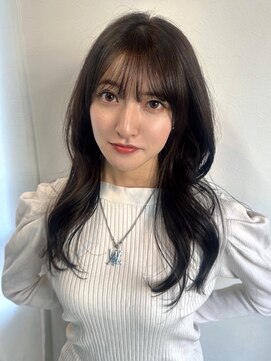 アンニュ(annuy) 前髪カット レイヤーカット 顔周りカット ダークブラウン