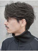 天神メンズパーマニュアンスパーマフェザーパーマセンターパート