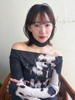 マセナ(Masena) 顔周りレイヤーのくびれミディ/韓国風ナチュラルブラウン