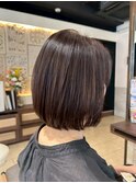 ショートボブ/ナチュラルブラウン