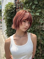 ユニカバイベル 御殿山店(unica by Belle)&nbsp;夏のレイヤーボブ×オレンジブラウン