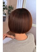 表面メテオストレート×ショートボブ