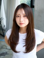 レノラ 髪質改善カラー 本町(LENORA) ワンホンレイヤー/ロングレイヤー/ミルクブラウン/20代/30代