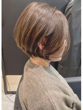 ジエクト 本店(The Ect) 白髪染め×ミルクティーベージュ×白髪ぼかしハイライト