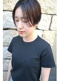 「NUDE」#大人かわいい 前下がり ウエット ハンサムショート
