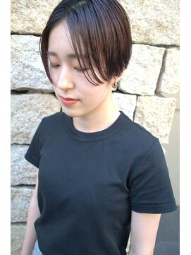 ヌード(NUDE) 「NUDE」#大人かわいい 前下がり ウエット ハンサムショート