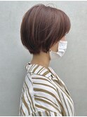 フォギーレッドのショートボブ