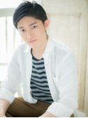 *mod's姪浜*…チャコールグレーサイドパートスリークショートf