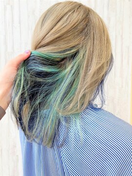 アンジュ 大豆島店(ange) 個性派インナーカラー[20代30代40代50代60代]