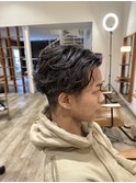 メンズカット メンズパーマ スパイラルパーマ センターパート