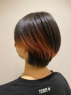 ニシオギ ヴォイス 西荻窪店(nishiogi voice) 似合わせカット×ダブルカラー【ナチュラルレッド】