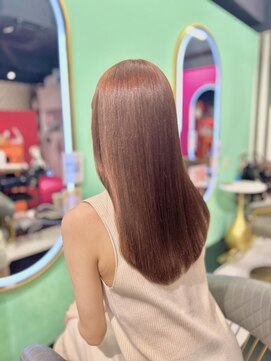 ルフレ 新宿本店1st(Reflet) 艶オレンジ/髪質改善