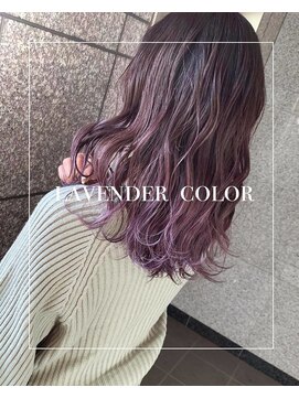 ヘアメイク アージュ 大野城 下大利店(HAIR MAKE age) レイヤースタイル×ラベンダーカラー　20代30代40代