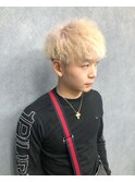 ホワイトミルクティー×ツイストパーマ
