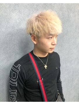 クレオ 福大通り店(CREO) ホワイトミルクティー×ツイストパーマ