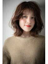 カバーヘア ブリス 戸田公園西口店(COVER HAIR bliss)&nbsp;グレージュアッシュふんわりくびれヘアw戸田公園30代40代50代