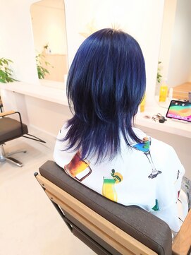 フラ(FULA) ネイビーブルー×バイオレット